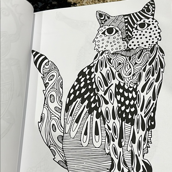 Awesome Animals Adult Coloring Book Stress Management NWT - Picture 16 of 16